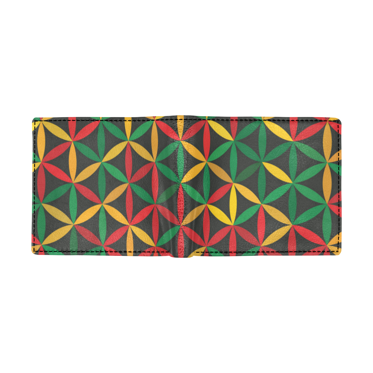 Rasta Pattern Print Design A04 Men's ID Card Wallet