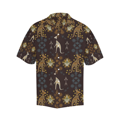 Kangaroos Pattern Print Design 03 Men's Hawaiian Shirt
