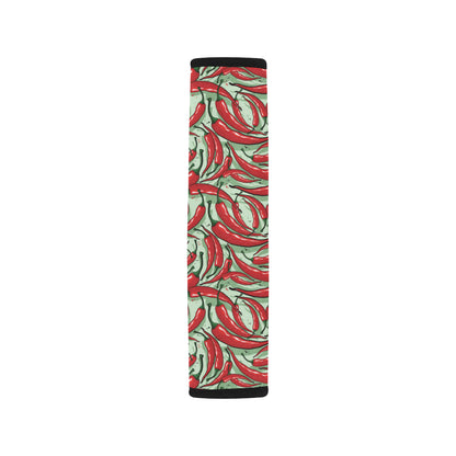 Chilli Pepper Pattern Print Design 04 Car Seat Belt Cover