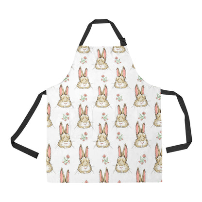 Rabbit Pattern Print Design RB09 Apron with Pocket