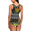 Bird Of Paradise Pattern Print Design BOP07 Women Swimsuit