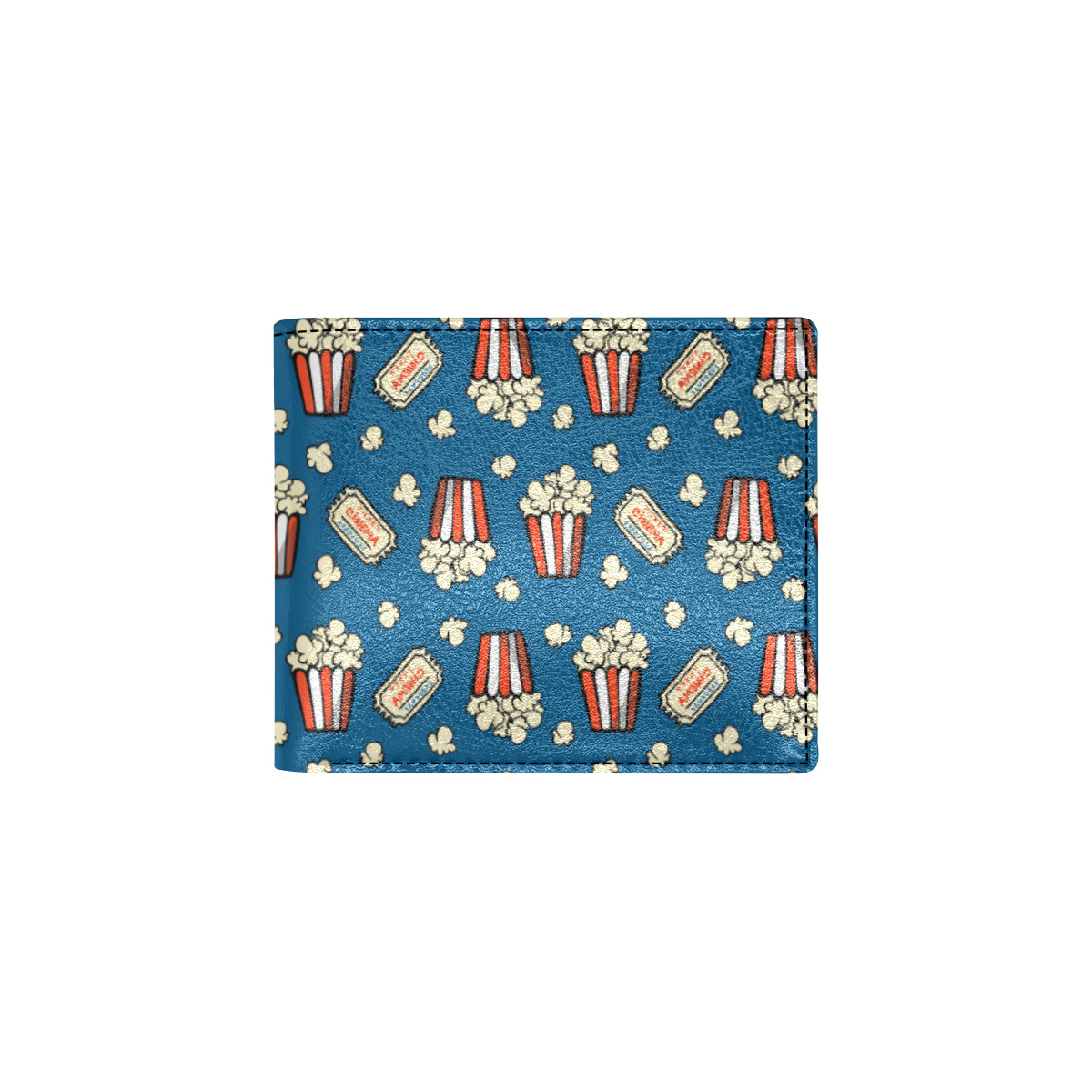 Popcorn Pattern Print Design A03 Men's ID Card Wallet