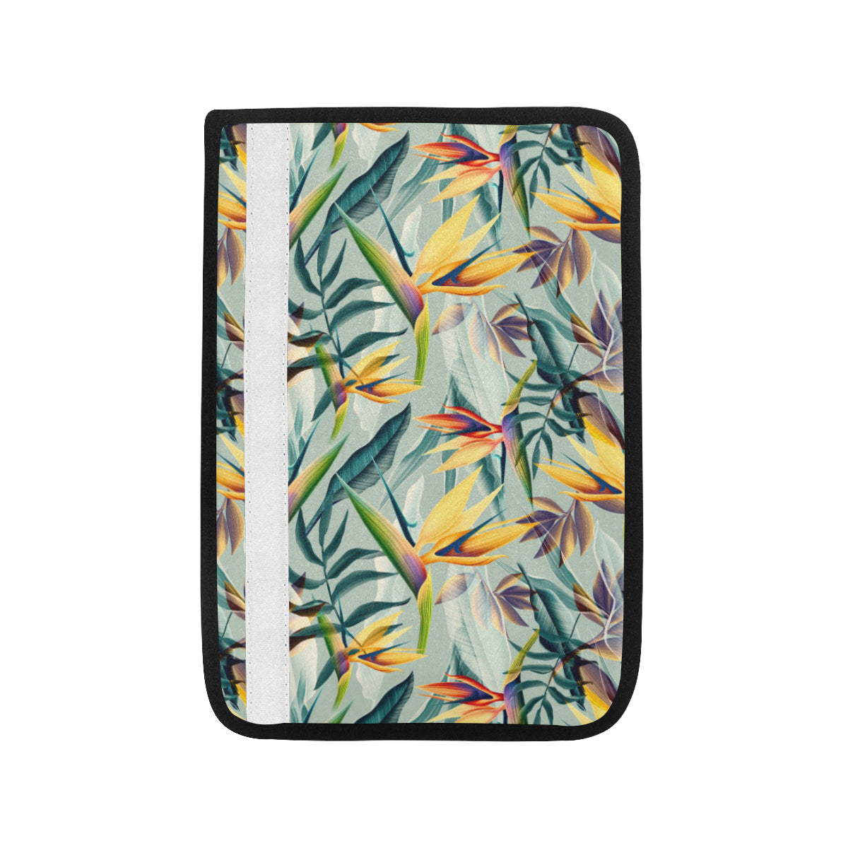 Tropical Flower Pattern Print Design TF022 Car Seat Belt Cover