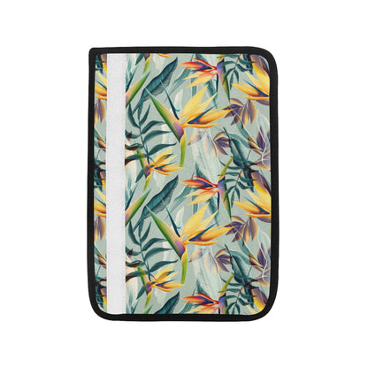 Tropical Flower Pattern Print Design TF022 Car Seat Belt Cover
