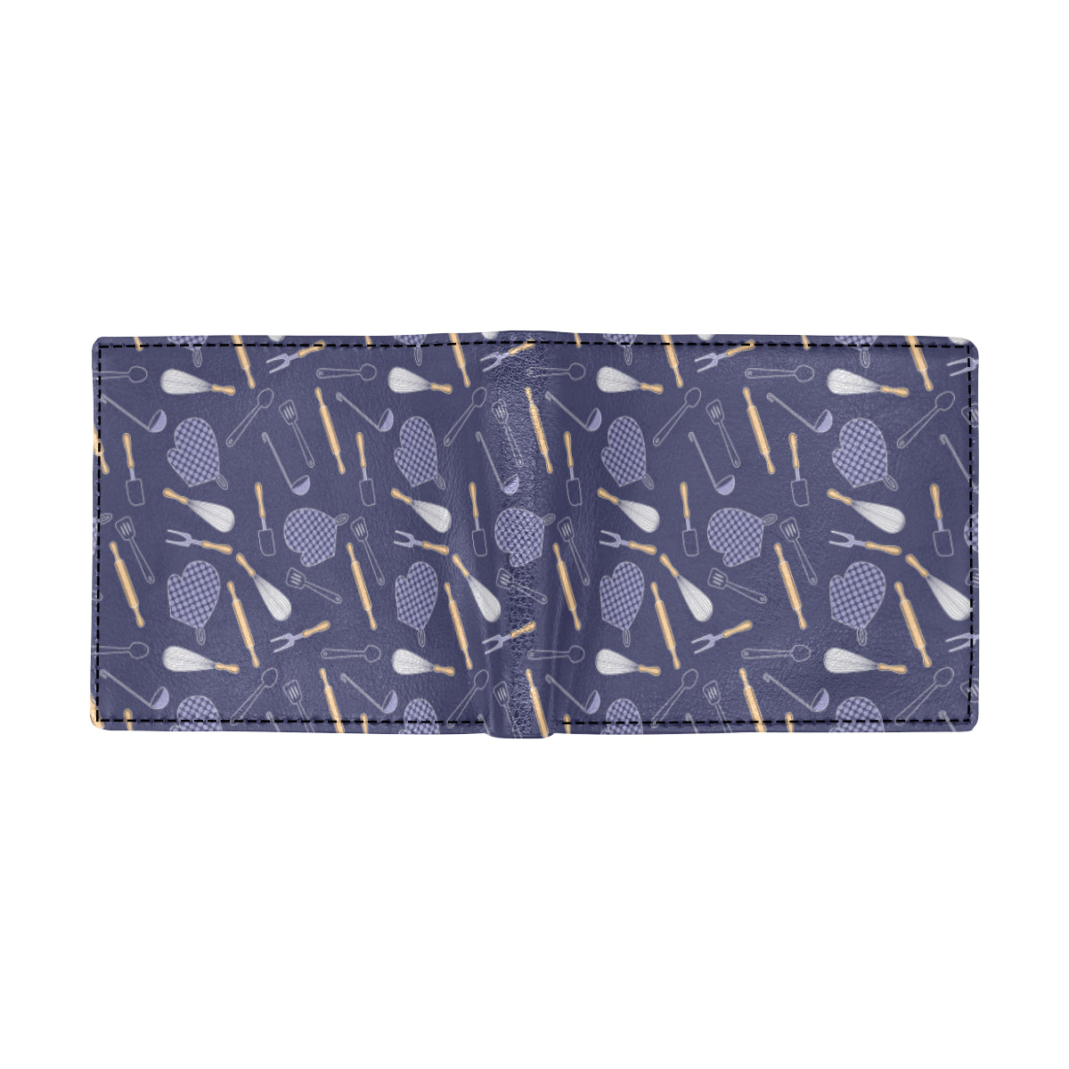 Cooking Kitchen Tools Pattern Print Design 04 Men's ID Card Wallet
