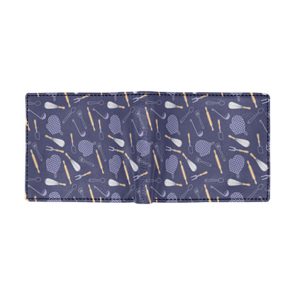 Cooking Kitchen Tools Pattern Print Design 04 Men's ID Card Wallet