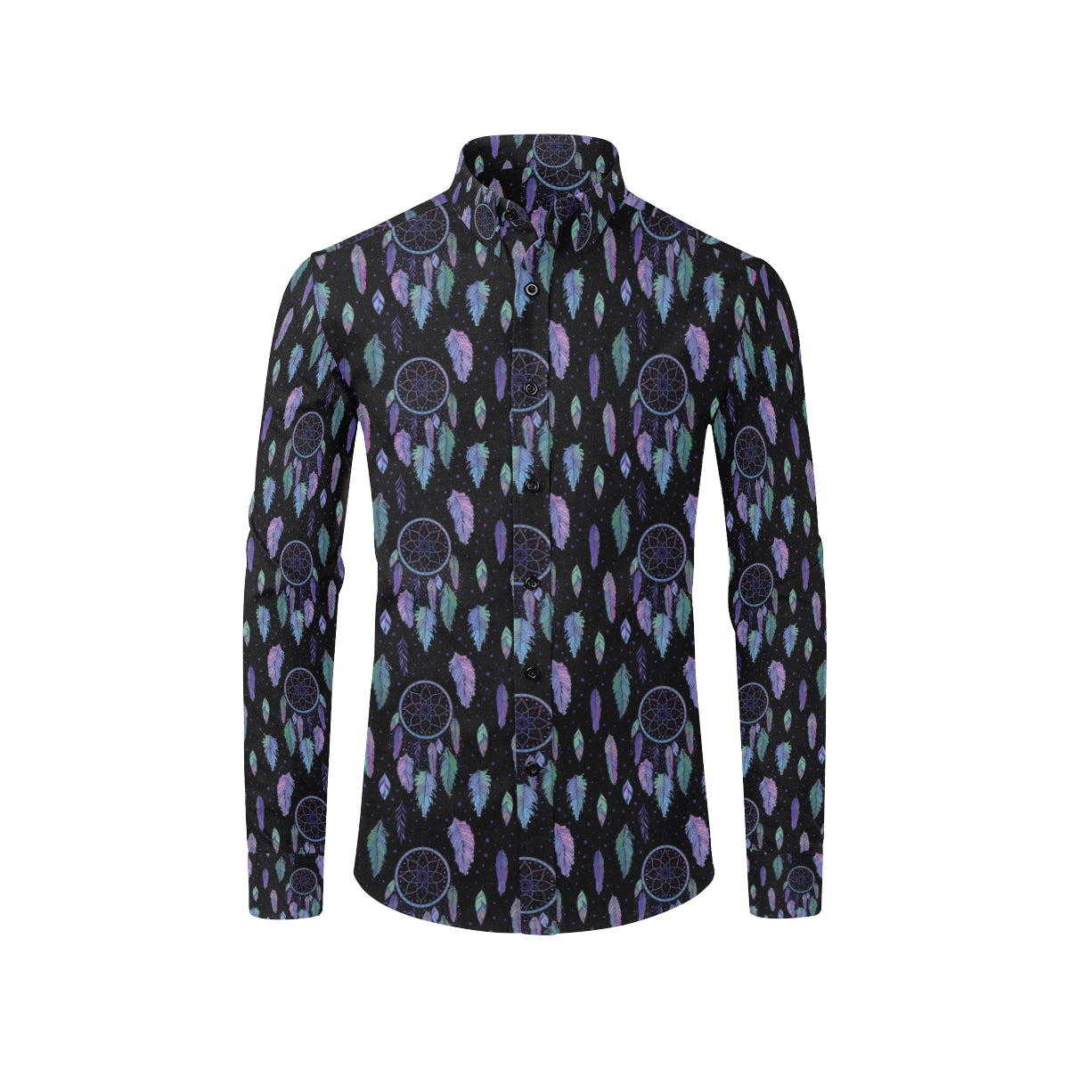 Dream Catcher Tribal Design Men's Long Sleeve Shirt