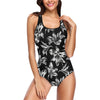 Amaryllis Pattern Print Design AL04 Women Swimsuit