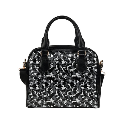 Crow Pattern Print Design 01 Shoulder Handbag