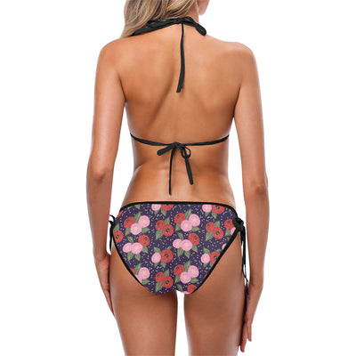 Camellia Pattern Print Design CM02 Bikini