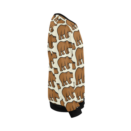 Bear Pattern Print Design BE05 Men Long Sleeve Sweatshirt