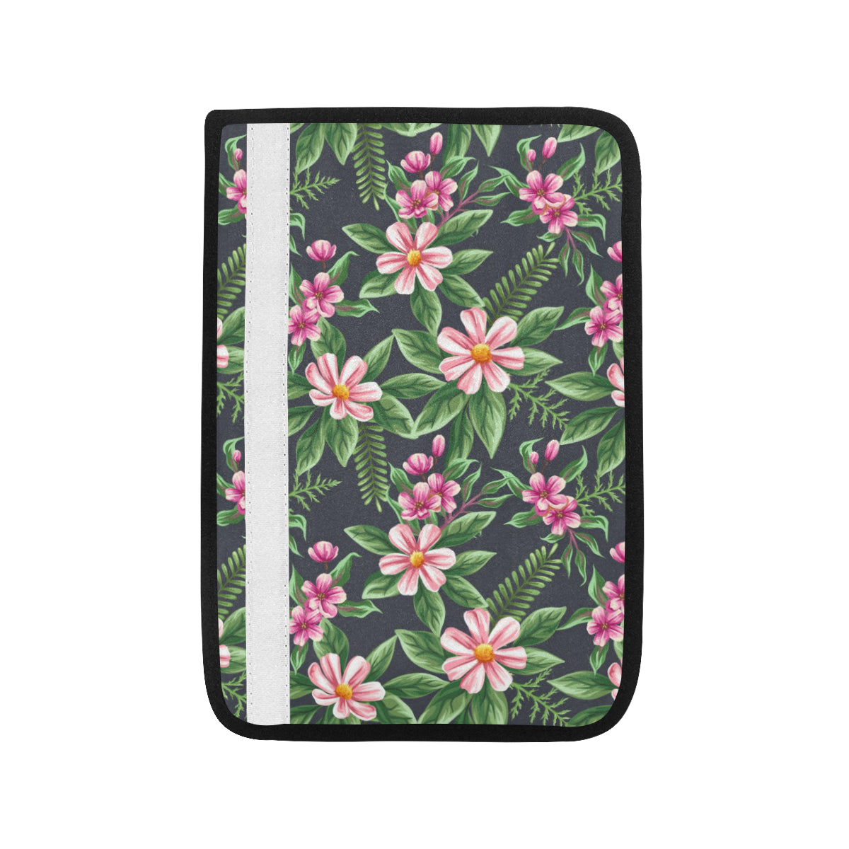 Summer Floral Pattern Print Design SF010 Car Seat Belt Cover