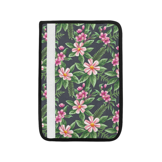Summer Floral Pattern Print Design SF010 Car Seat Belt Cover