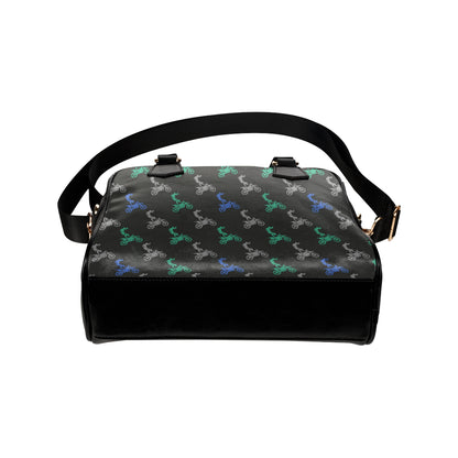 Motocross Pattern Print Design 02 Shoulder Handbag