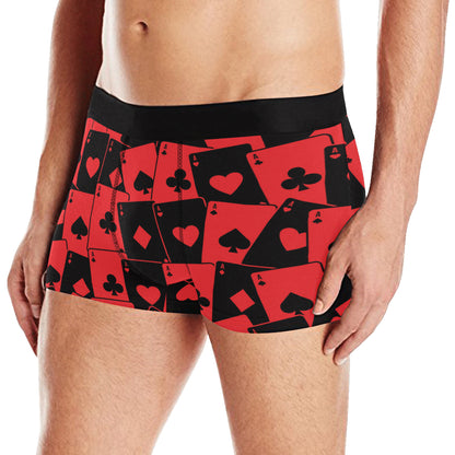 Poker Cards Pattern Print Design A01 Men's Boxer Briefs