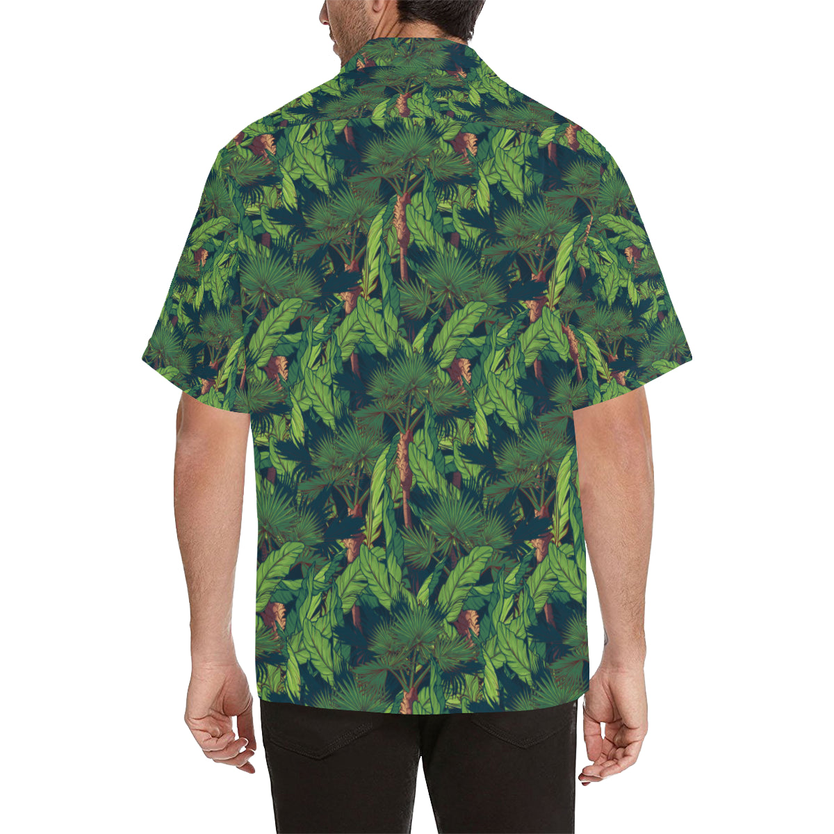 Rainforest Pattern Print Design A01 Men's Hawaiian Shirt