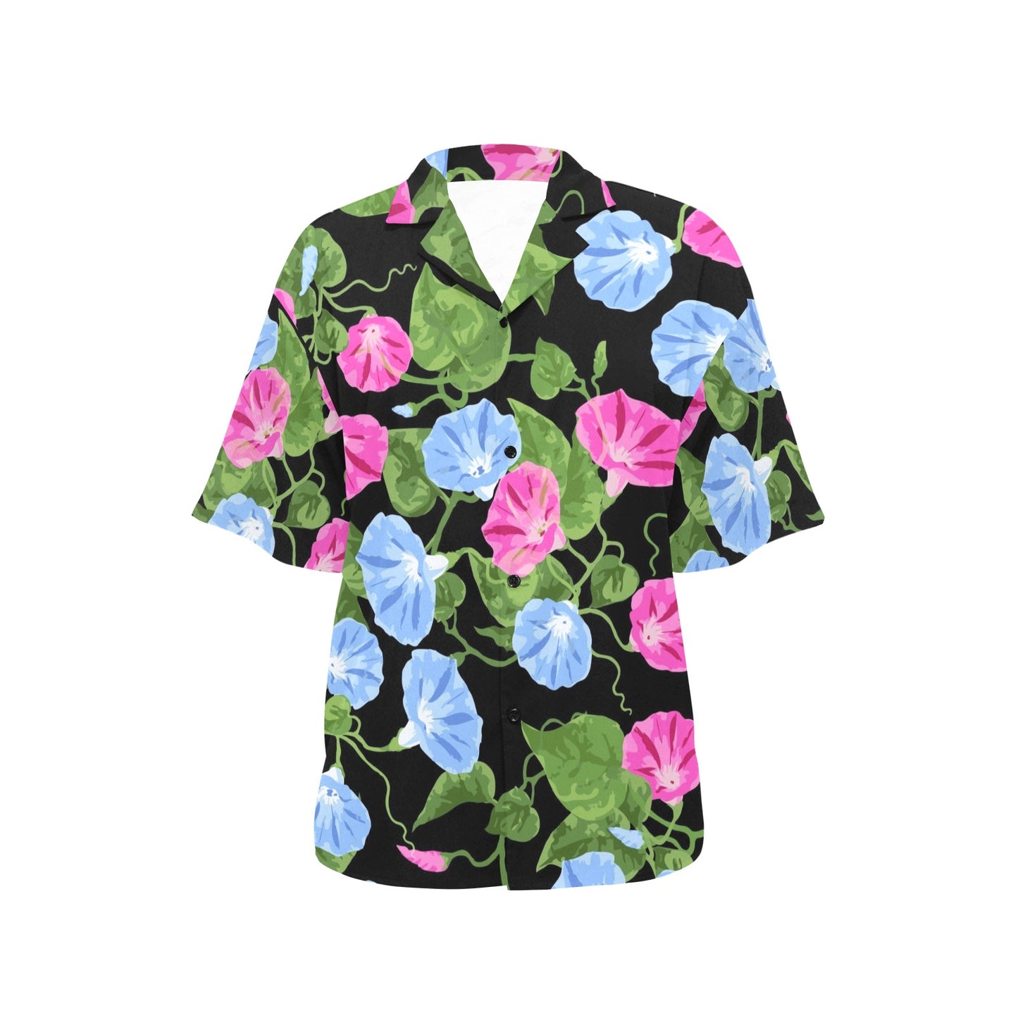 Morning Glory Pattern Print Design MG04 Women's Hawaiian Shirt