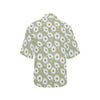 Daisy Yellow Print Pattern Women's Hawaiian Shirt