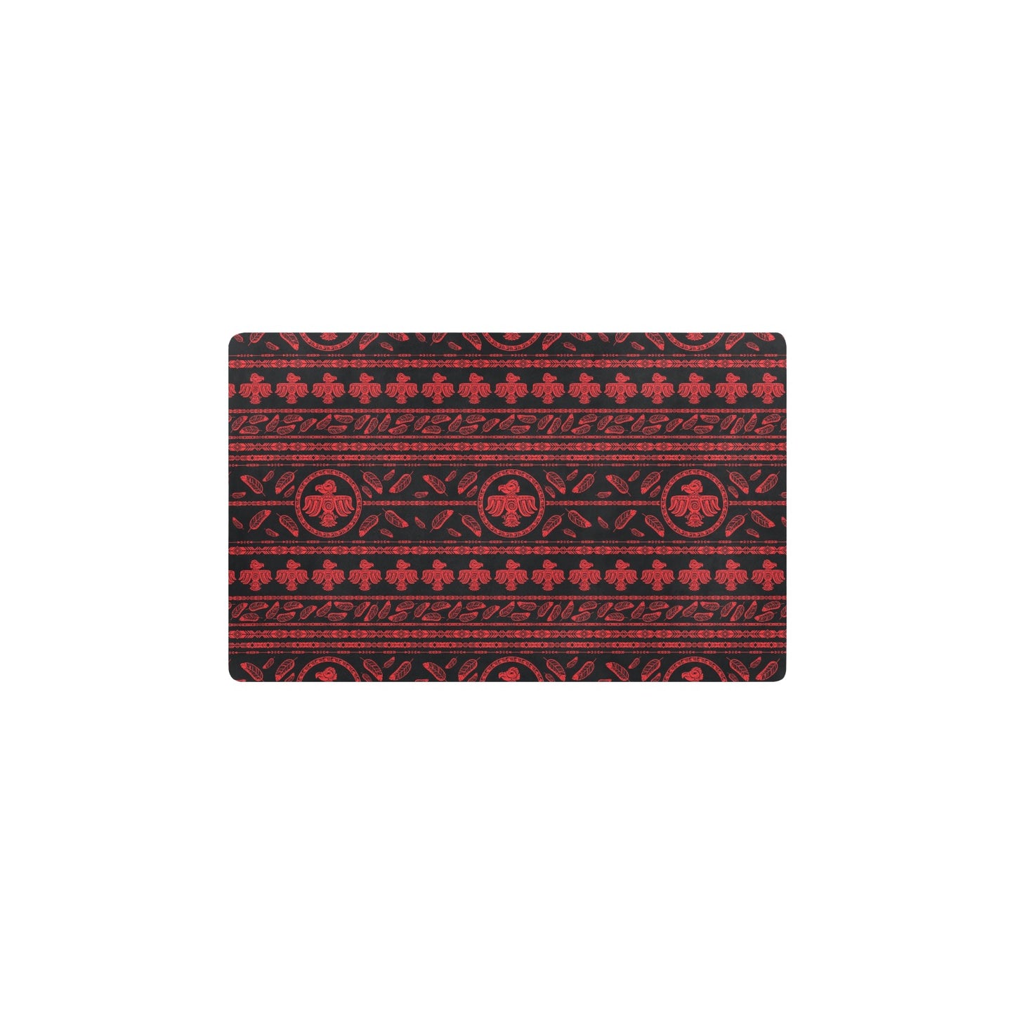 Native American Eagle Themed Print Kitchen Mat
