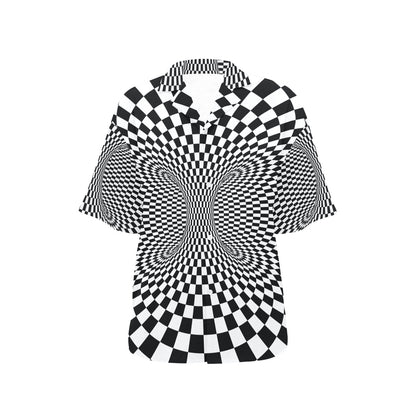 Optical illusion Projection Torus Women's Hawaiian Shirt