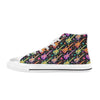 Electric Guitar Print Design LKS403 High Top Women's White Shoes