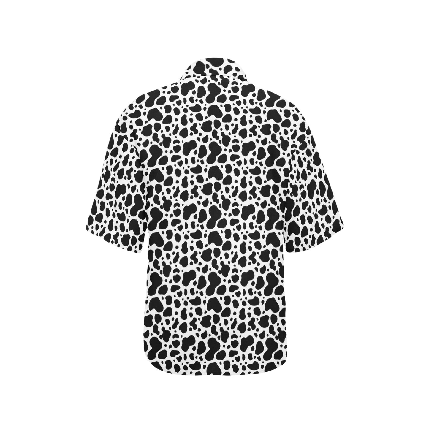 Cow Skin Pattern Print Design 04 Women's Hawaiian Shirt