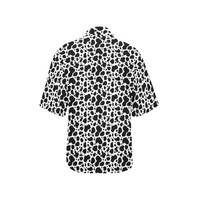 Cow Skin Pattern Print Design 04 Women's Hawaiian Shirt