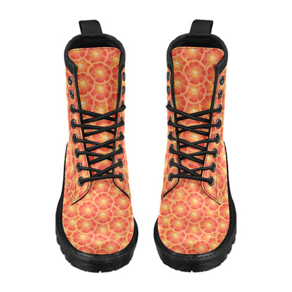 Grapefruit Pattern Print Design GF06 Women's Boots