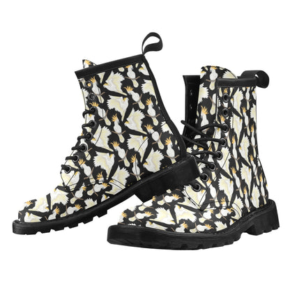 Cockatoo Print Design LKS402 Women's Boots