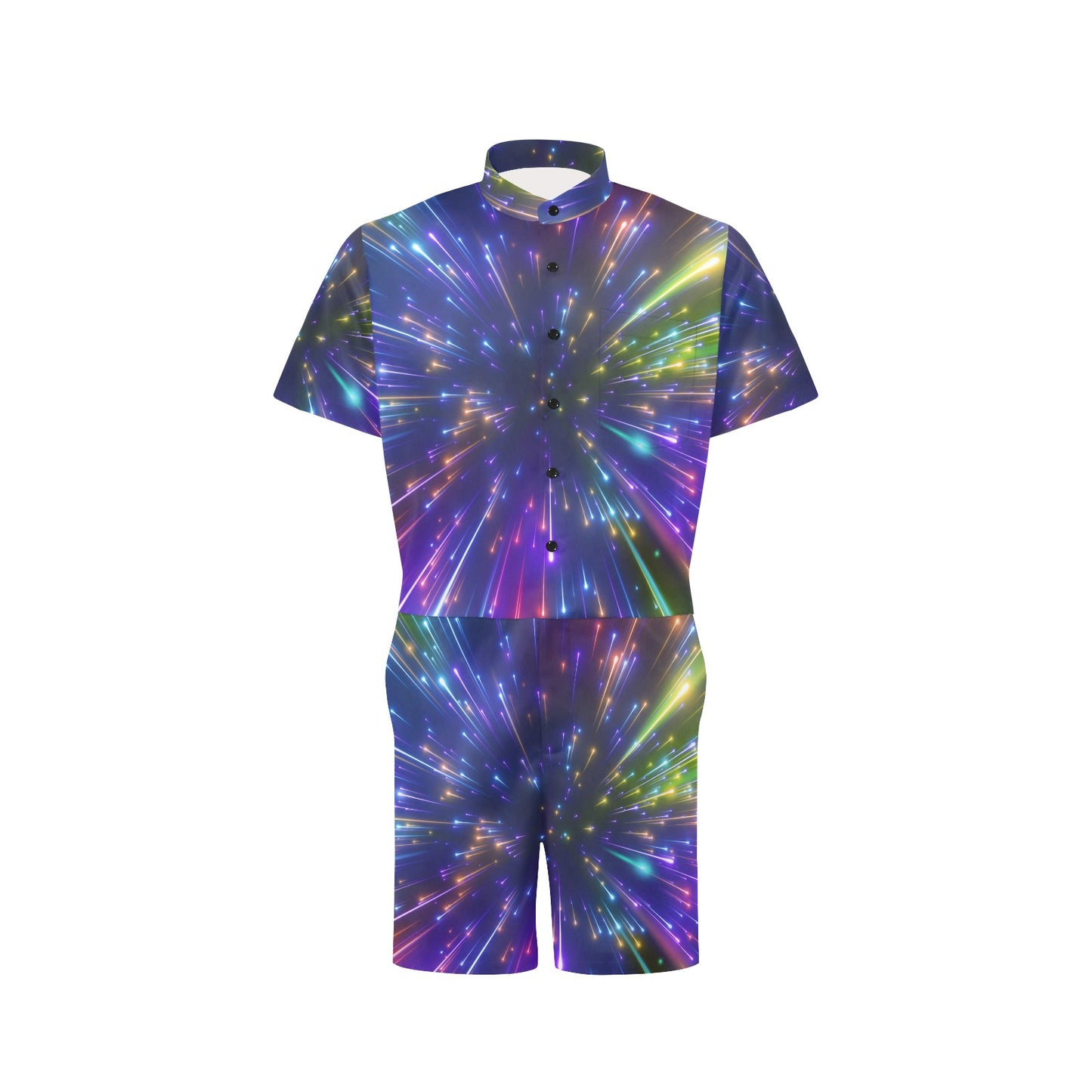 Celestial Rainbow Speed Light Men's Romper