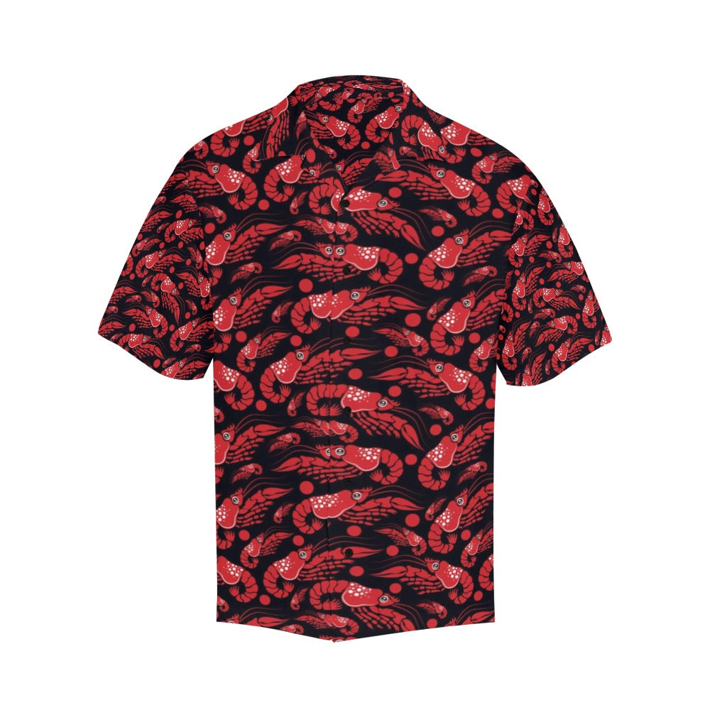Shrimp Print Design LKS303 Men's Hawaiian Shirt