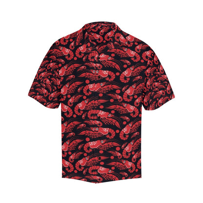 Shrimp Print Design LKS303 Men's Hawaiian Shirt