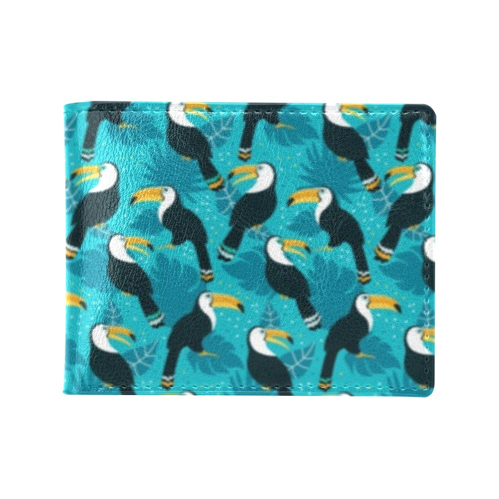 Toucan Parrot Pattern Print Men's ID Card Wallet