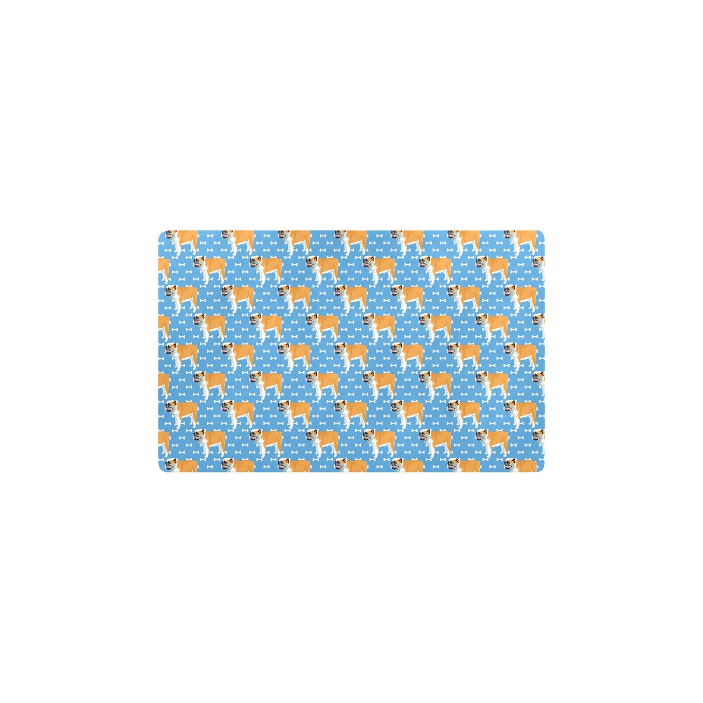 Bulldogs Pattern Print Design 06 Kitchen Mat