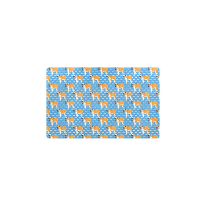Bulldogs Pattern Print Design 06 Kitchen Mat