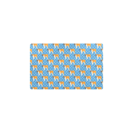 Bulldogs Pattern Print Design 06 Kitchen Mat