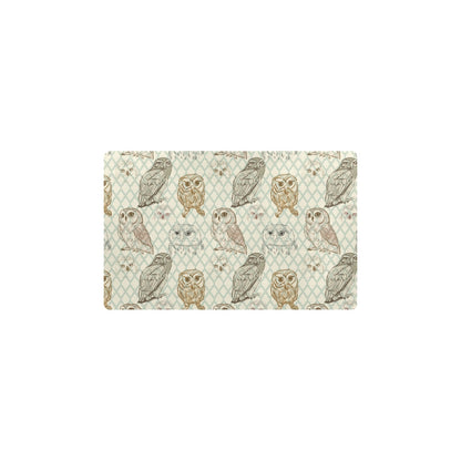 Owl Pattern Print Design A03 Kitchen Mat