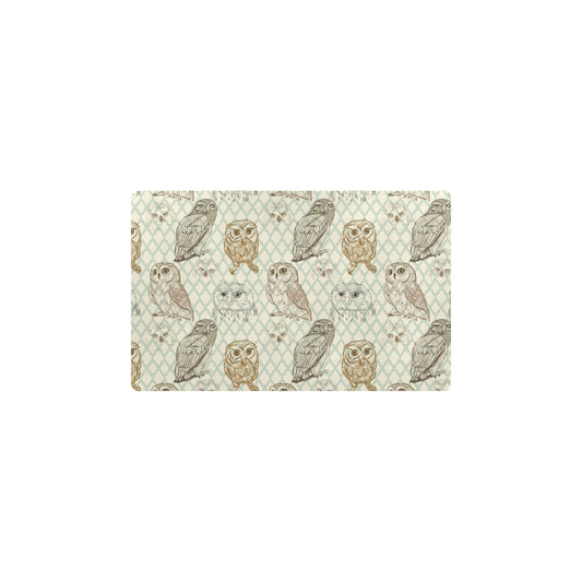 Owl Pattern Print Design A03 Kitchen Mat
