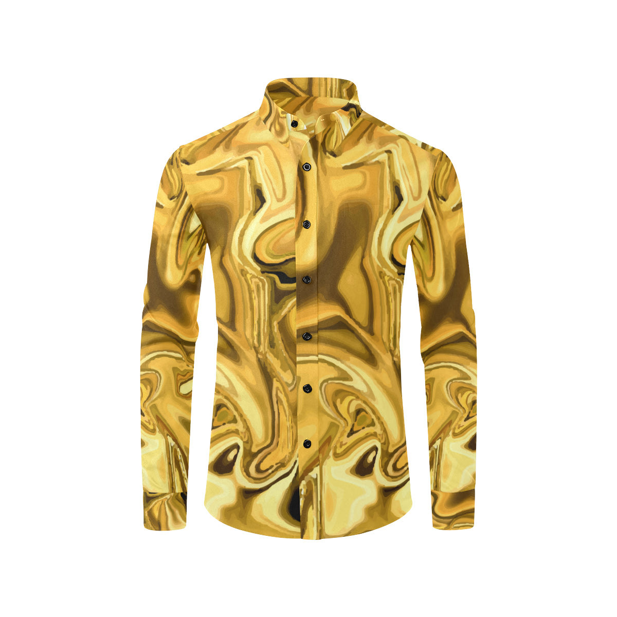 Liquid Pattern Print Design 03 Men's Long Sleeve Shirt