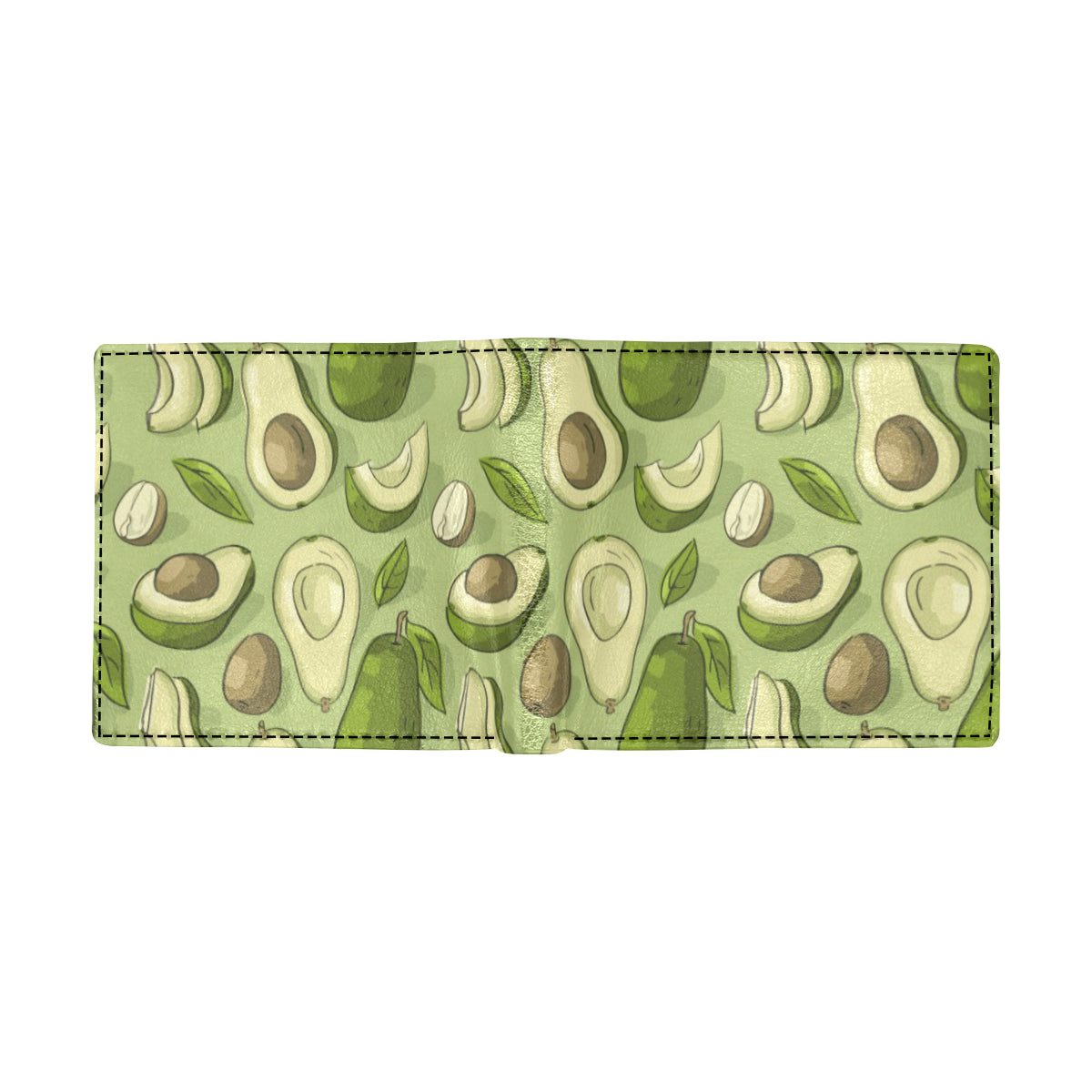 Avocado Pattern Print Design AC03 Men's ID Card Wallet