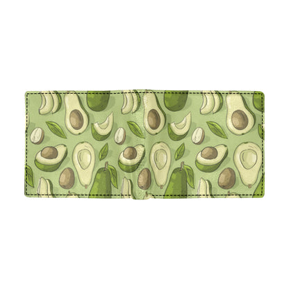 Avocado Pattern Print Design AC03 Men's ID Card Wallet