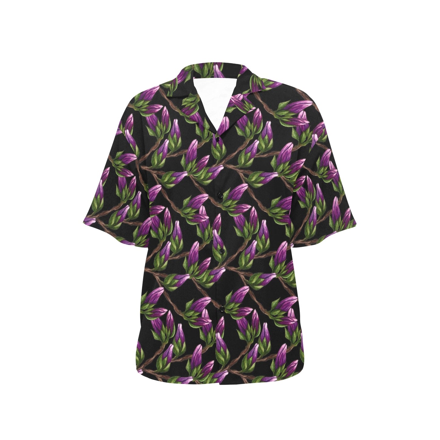 Magnolia Pattern Print Design MAG010 Women's Hawaiian Shirt