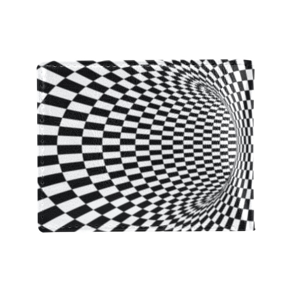 Optical illusion Projection Torus Men's ID Card Wallet