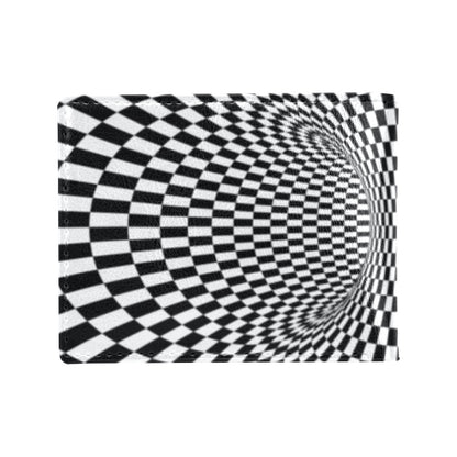 Optical illusion Projection Torus Men's ID Card Wallet