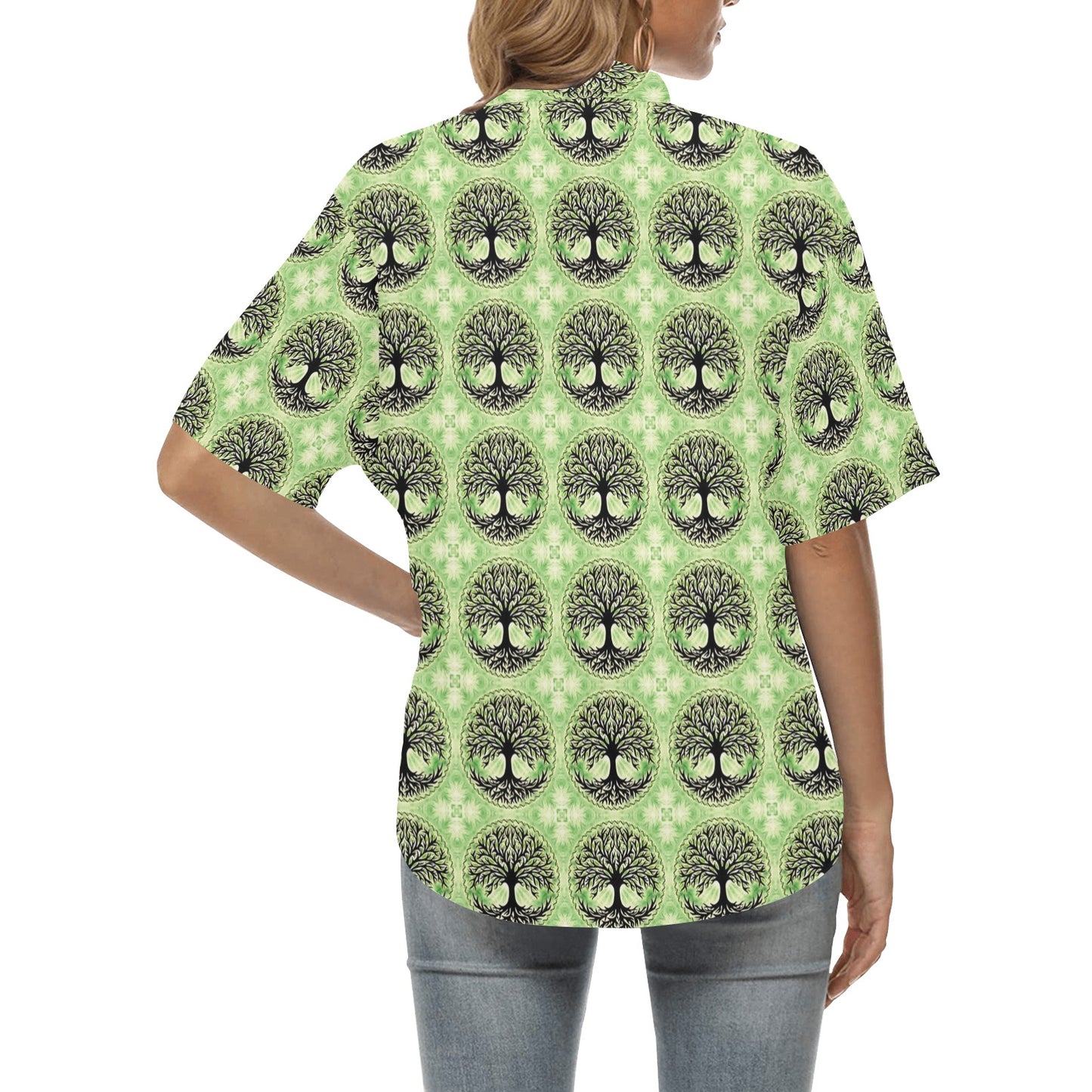 Celtic Pattern Print Design 010 Women's Hawaiian Shirt