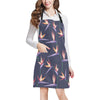 Bird Of Paradise Pattern Print Design BOP015 Apron with Pocket