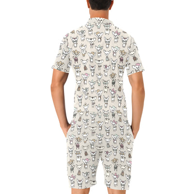 Chihuahua Pattern Print Design 02 Men's Romper