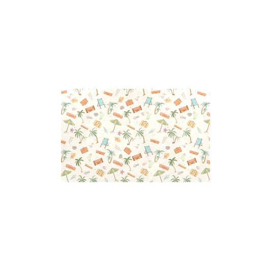 Beach Themed Pattern Print Design 05 Kitchen Mat