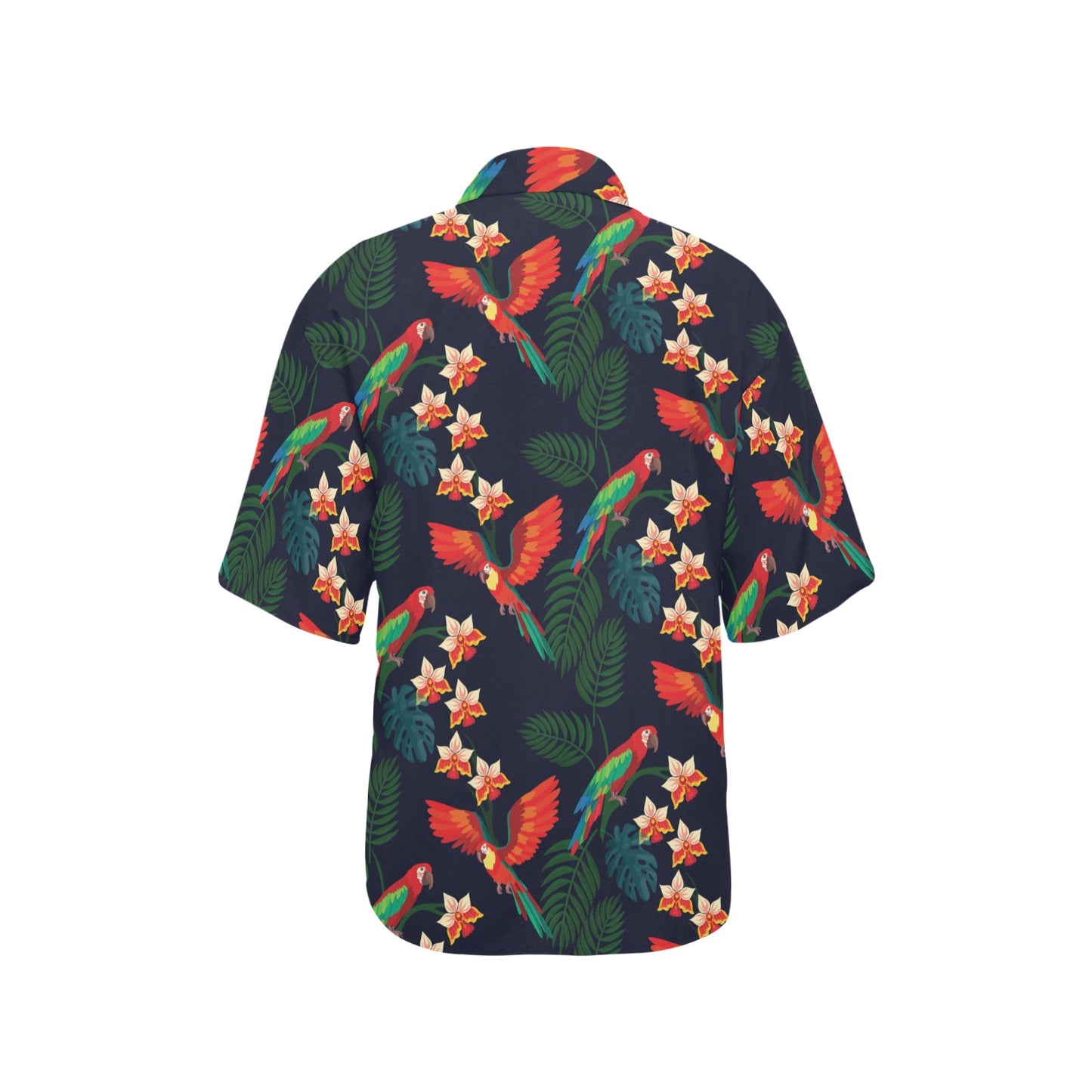 Macaw Pattern Print Design 02 Women's Hawaiian Shirt