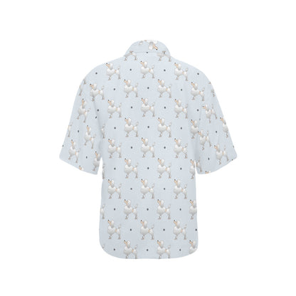 Poodle Pattern Print Design A05 Women's Hawaiian Shirt